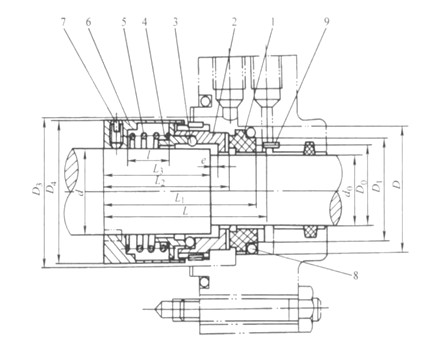 图2 b104型机械密封