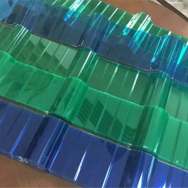 广东840型pc透明瓦厂家-透明-湖蓝-草绿-茶色等均可定做