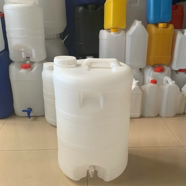 >25升水嘴塑料桶-25公斤阀门塑料桶-带水龙头包装桶
