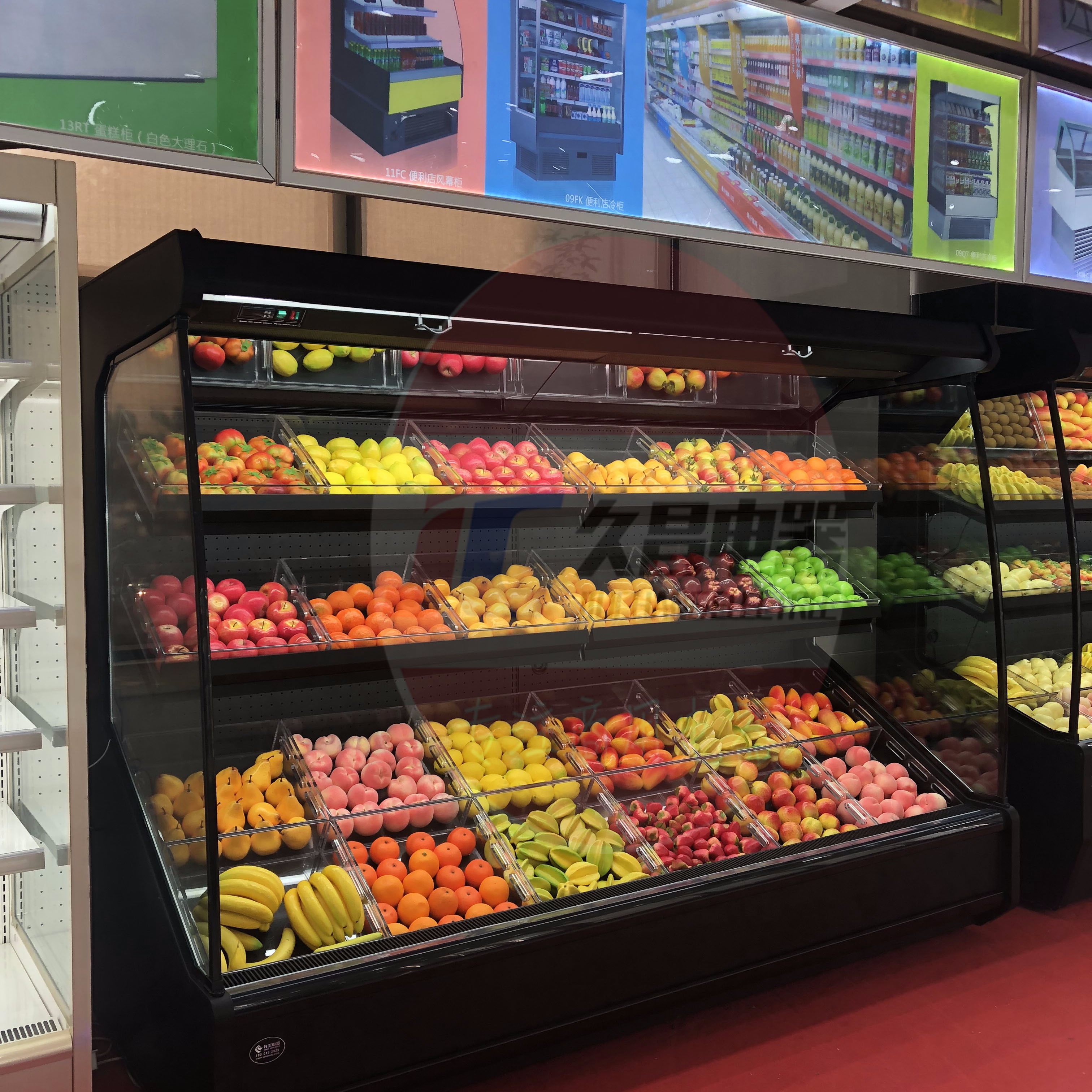 冷藏果蔬展示柜风幕柜水果蔬菜保鲜柜商用超市果蔬冷鲜柜