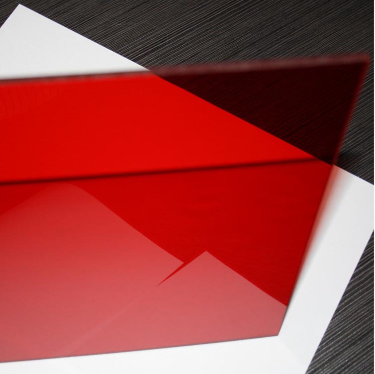 红色亚克力板 有机玻璃板 透明pmma板材