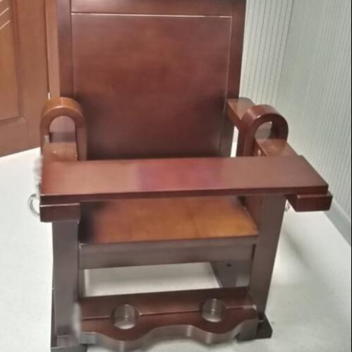 安智盈橡胶木询问椅AZY-M-12型审讯室椅子