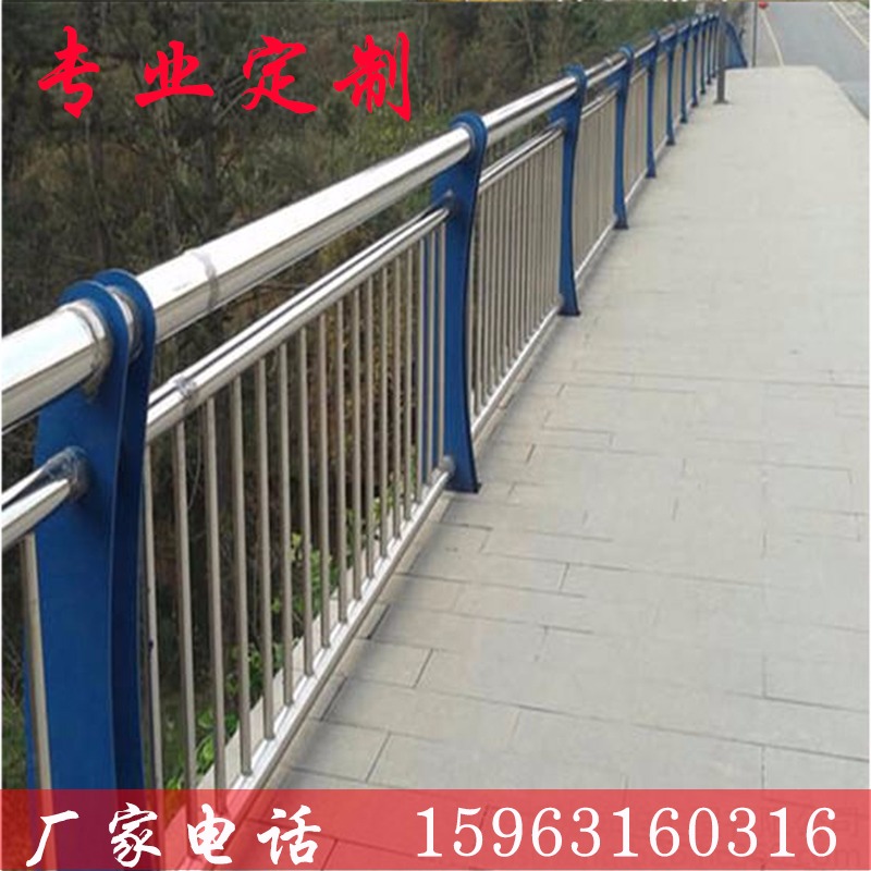 304景观护栏 不锈钢复合管桥梁护栏 交通道路隔离防护栏 河道景观不锈钢护栏