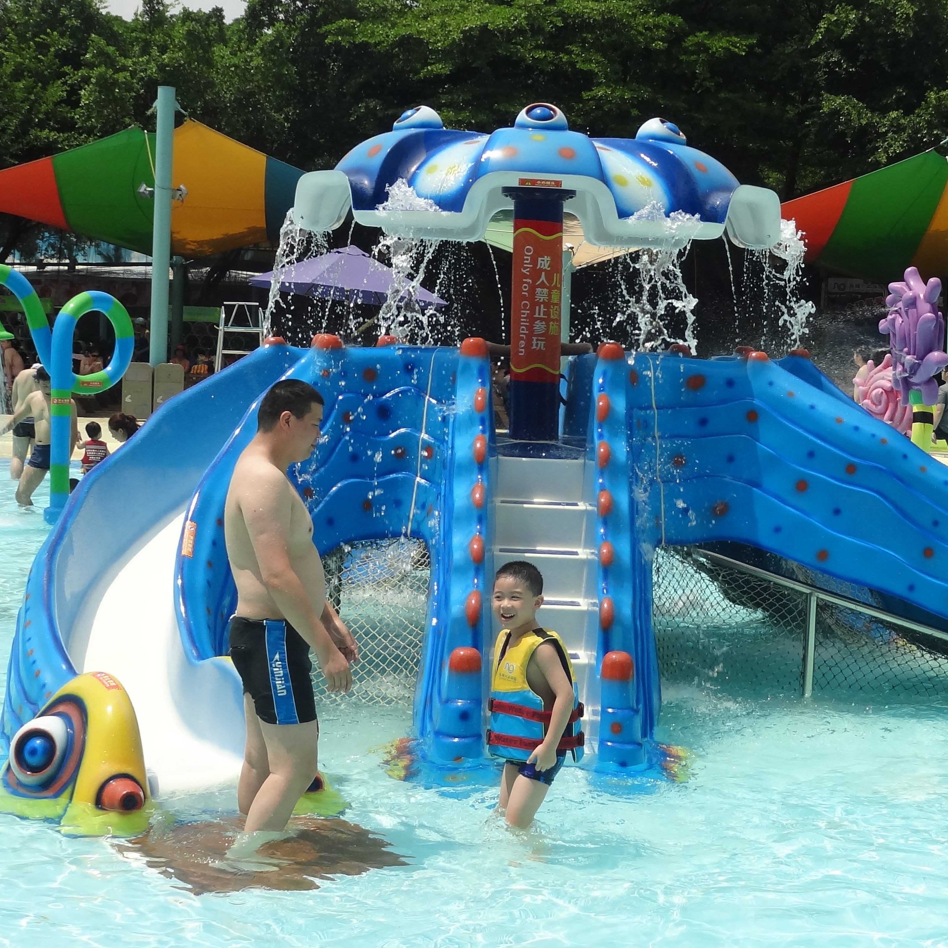 章鱼滑梯 儿童戏水滑梯 水上游乐设备  水上游乐设备厂家  水上乐园设备厂家