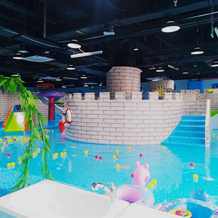 室内恒温儿童游泳池 城堡主题儿童水上乐园山东双桨水上乐园设备厂家