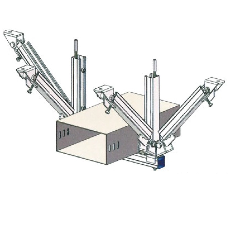 成品支架抗震支架縱向及側向支吊架配件熱鍍鋅風管側向及縱向支吊架
