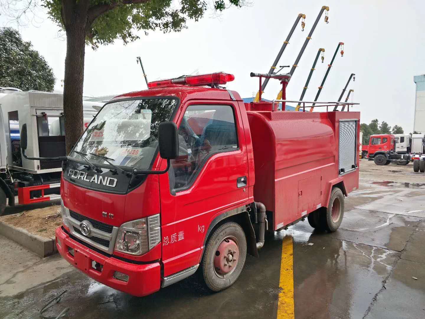 厂家直销福田社区小型消防车 加装雪铲 消防洒水车价格示例图6