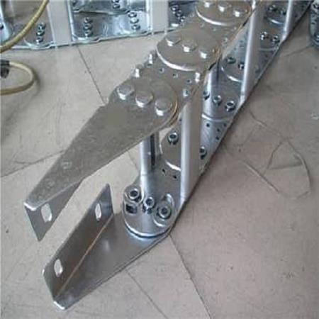 厂家批发微型钢铝金属拖链 桥式工厂电缆机床不锈钢金属坦克拖链