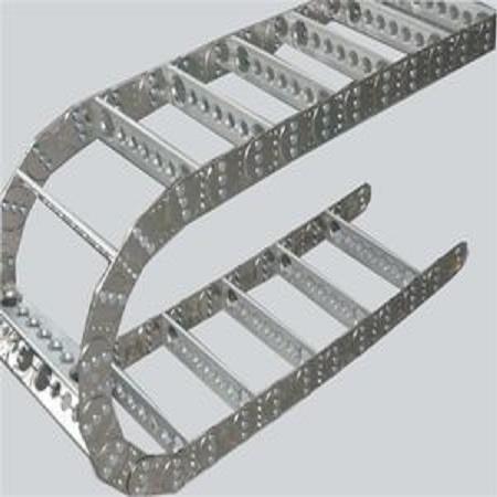 桥式金属坦克链 不锈钢机床雕刻机配件 工程钢制拖链 型号齐全