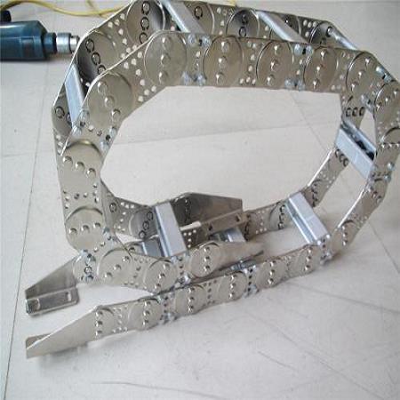 厂家批发微型钢铝金属拖链 桥式工厂电缆机床不锈钢金属坦克拖链