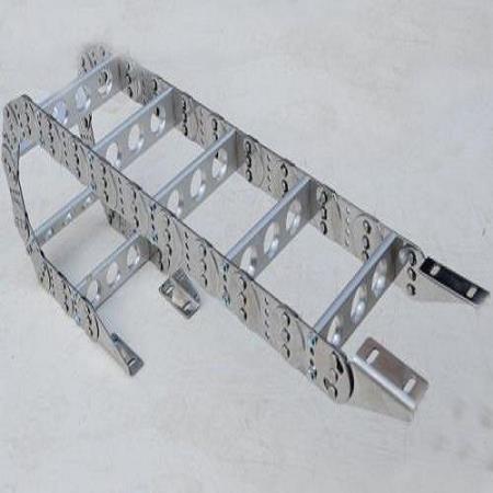 桥式金属坦克链 不锈钢机床雕刻机配件 工程钢制拖链 型号齐全