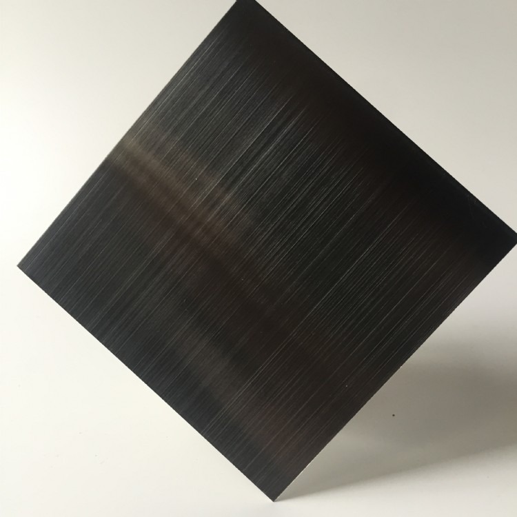 304拉丝黑钛板彩色不锈钢板黑钛不锈钢板