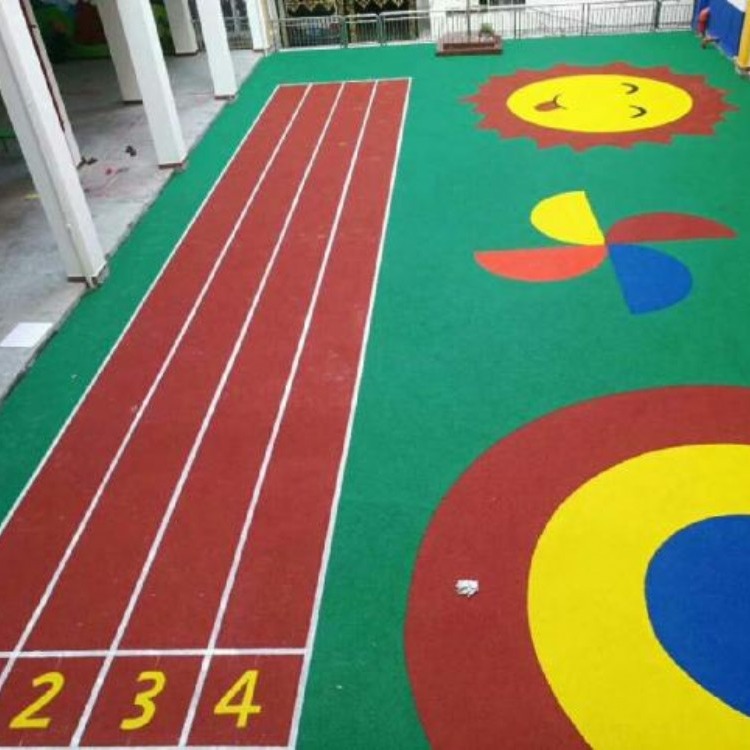 广西epdm塑胶地板幼儿园活动场地专用康奇体育工程材料施工一体