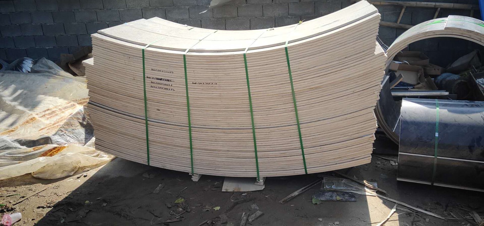 乌海 木质圆形模板加工定制 欧特 建筑圆柱木模板加工定制