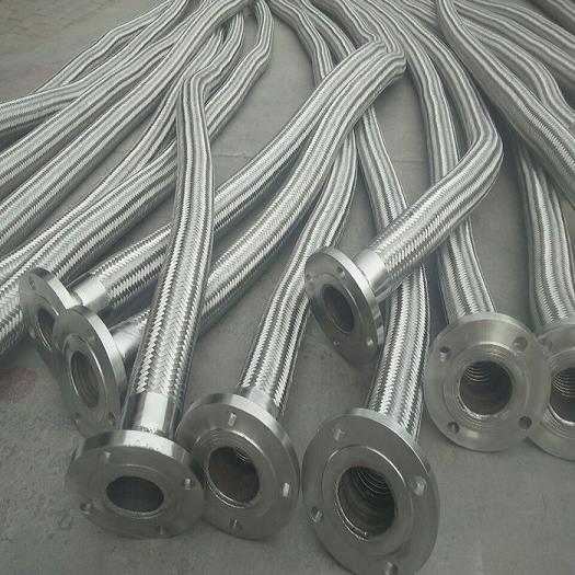 螺纹连接不锈钢金属软管金属软管dn20法兰编织金属软管天威