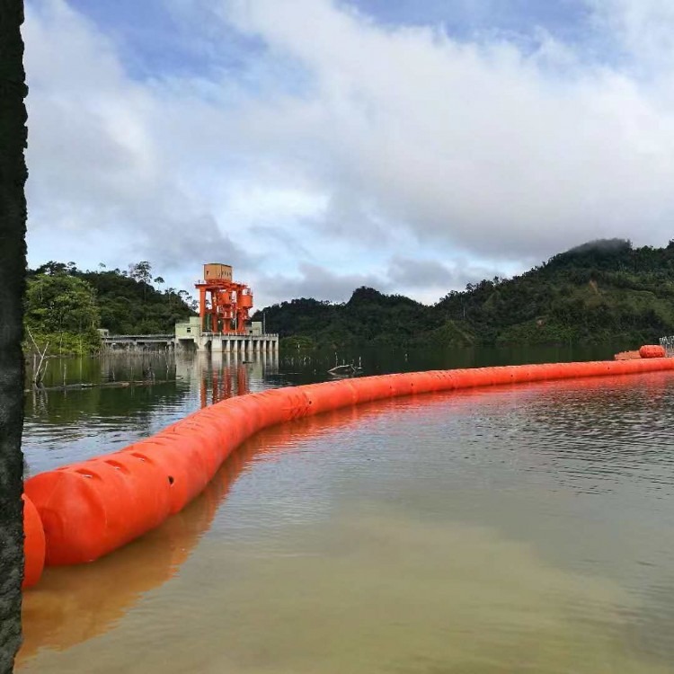 河道防水流塑料浮筒 河道拦污塑料漂