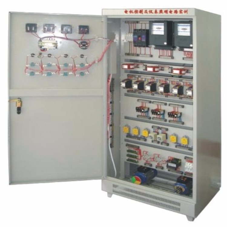 FCMZ-1型电机控制及仪表照明电路实训考核装置（柜式、双面）--上海方晨