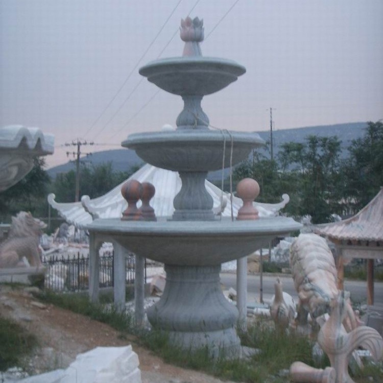 大艺曲阳 石雕喷泉流水摆件大型园林广场摆设建筑石雕雕刻