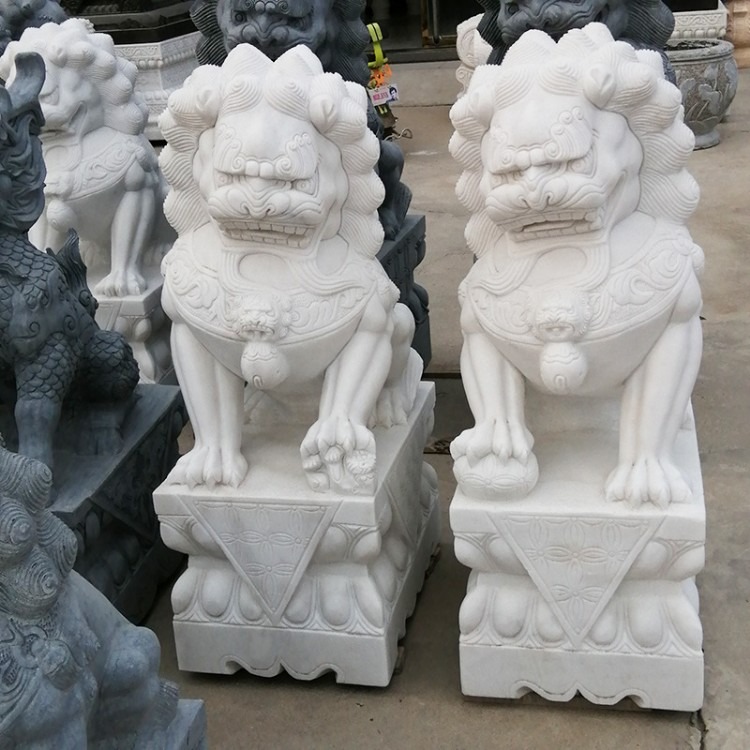 弘正雕塑 石雕狮子 石头狮子 厂家直销