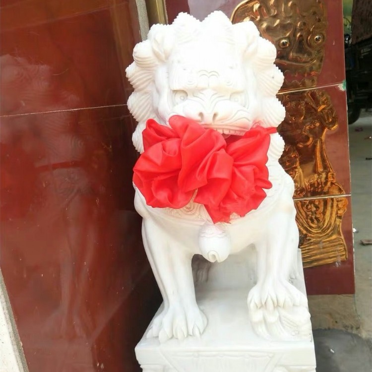 弘正雕塑 石雕狮子 传统吉祥石雕小狮大型狮子 厂家直销