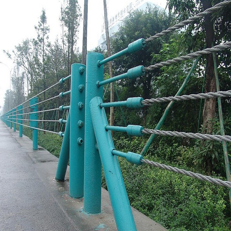 江苏淮安护栏厂家   生产缆索护栏 钢丝绳护栏 景区防撞安全护栏