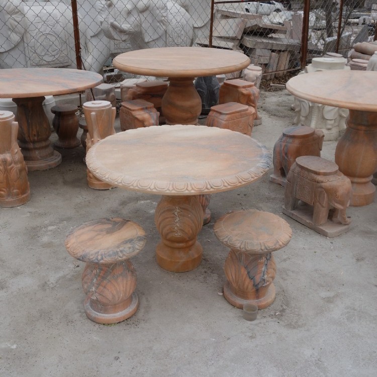 弘正园林雕塑 石桌 0.8-1.5米 庭院 公园石桌 欧式石