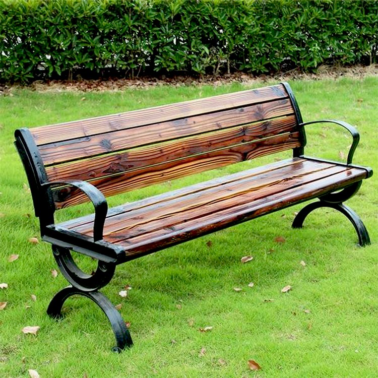 不锈钢长条凳 重庆璧山户外休闲椅价格防腐木长1.5米