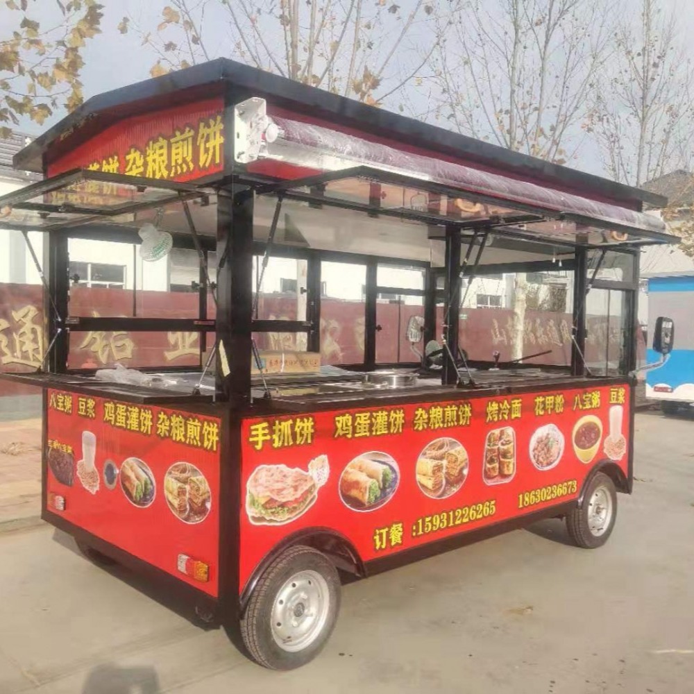 炸串小吃車熟食餐車袋袋饃小吃車滷肉卷小吃車多功能小吃車煎餅果子