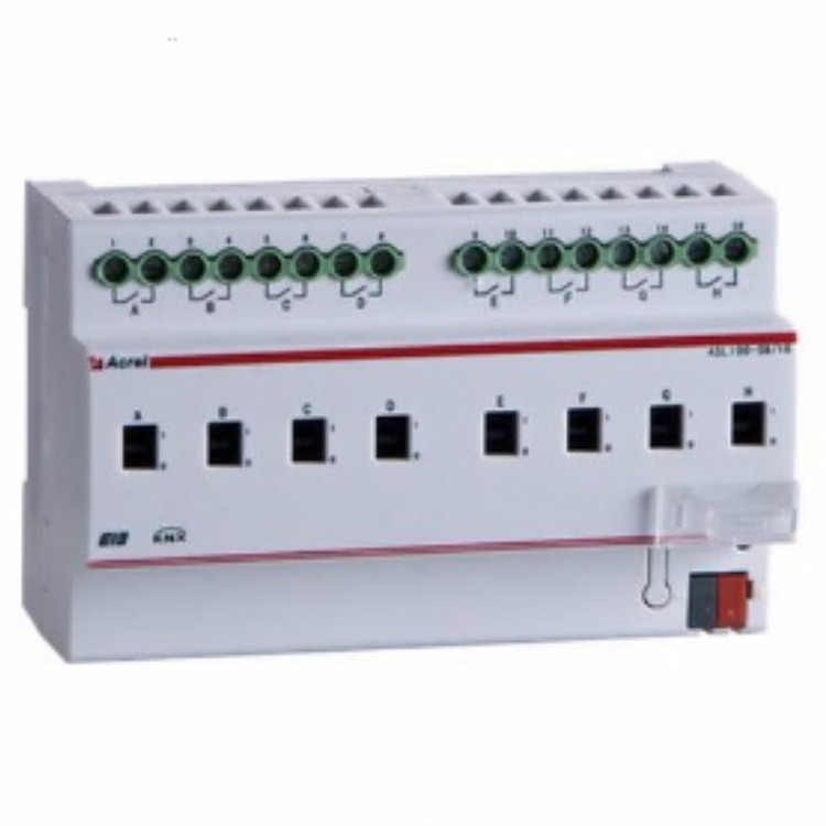 安科瑞ASL100-S8/16 智能照明开关驱动器 8路驱动器LED指示灯 导轨安装