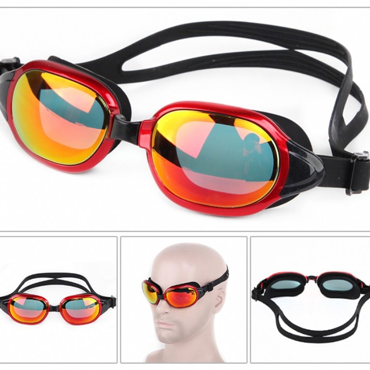 跨境鲸鱼泳镜新款防雾高清大框游泳眼镜装备批发