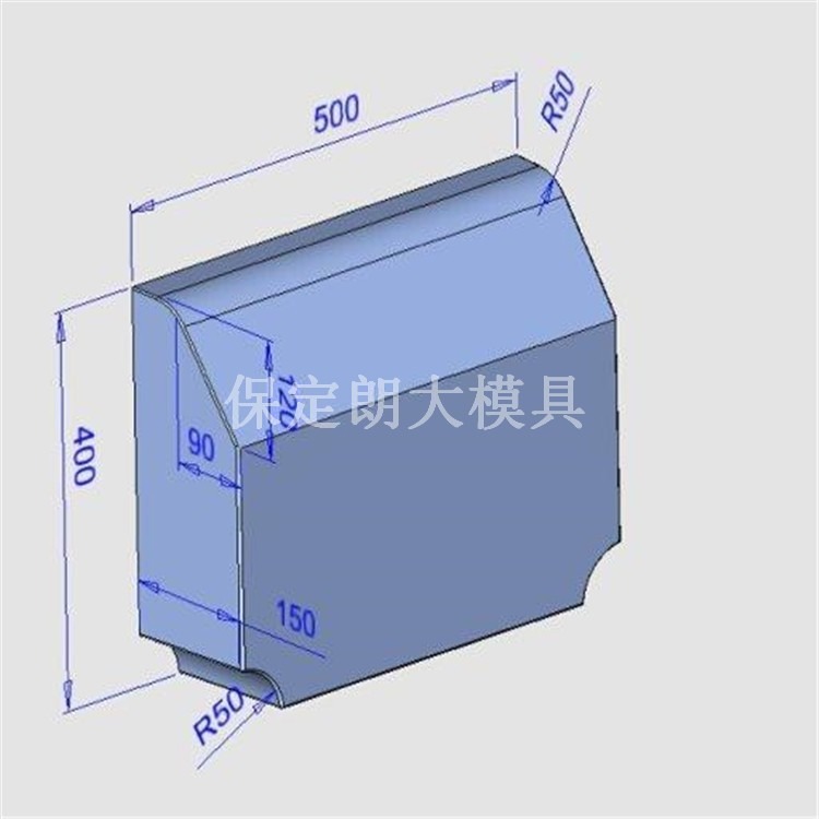 预制高速路沿石模具 保定水泥路沿石模具厂家地址 朗大模具