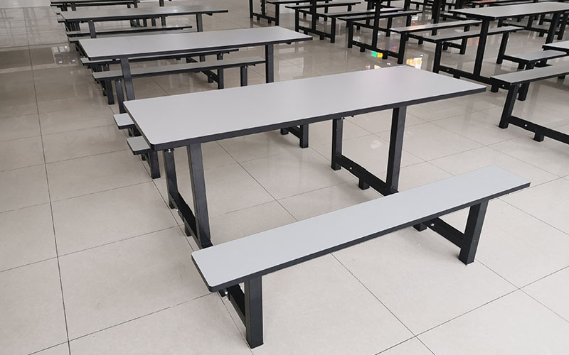 快餐桌椅食堂餐桌餐桌椅组合连体玻璃钢快餐桌椅四人位批发学校学生